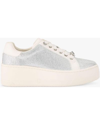 Carvela Kurt Geiger Connected Jewel Chunky Trainers - Natural