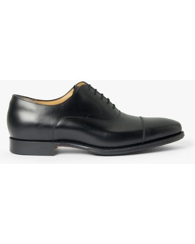 Barker Tech Wright Leather Oxford Shoes - Black