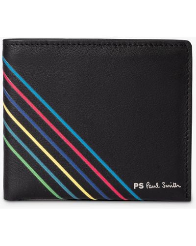 Paul Smith Billfold Wallet Stripe - Black