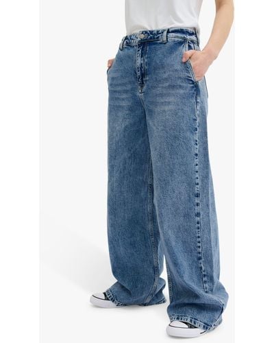 My Essential Wardrobe Tusa Baggy Fit Regular Waist Jeans - Blue