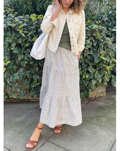 Baukjen Kathleen Organic Cotton Floral Maxi Skirt - Multicolour