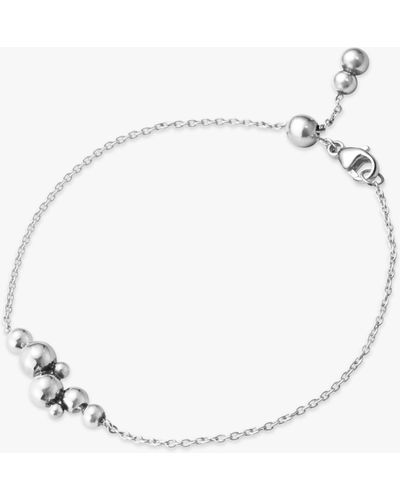 Georg Jensen Cluster Beads Chain Bracelet - White