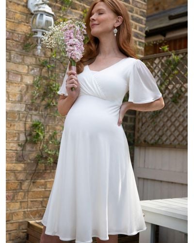 TIFFANY ROSE Alicia Maternity & Nursing Dress - White