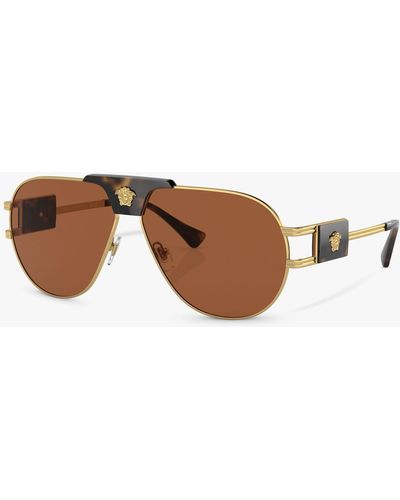 Versace Ve2252 Aviator Sunglasses - Multicolour