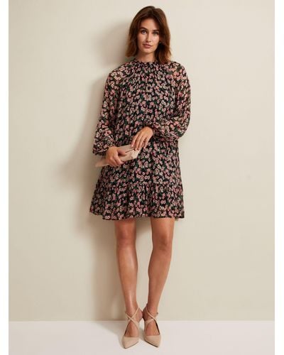 Phase Eight Betty Floral Swing Dress - Natural