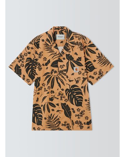 Carhartt Short Sleeve Woodblock Shirt - Multicolour