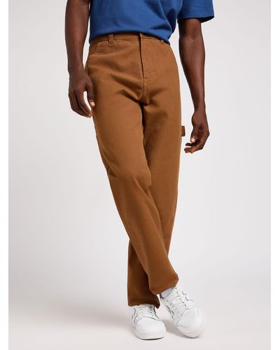 Lee Jeans Carpenter Relaxed Fit Trousers - Brown