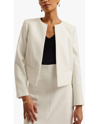 Ted Baker Manabuj Tailored Coat - White