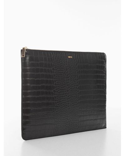 Mango Leonor Large Laptop Cover - Black