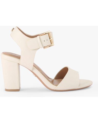 Carvela Kurt Geiger Sadie 2 Block Heel Sandals - Natural