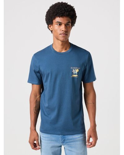 Wrangler Surf's Up Graphic Tee - Blue