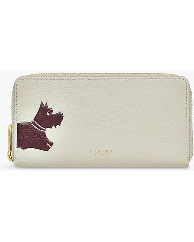 Radley Stamp Large Zip Around Matinee Purse - Natural