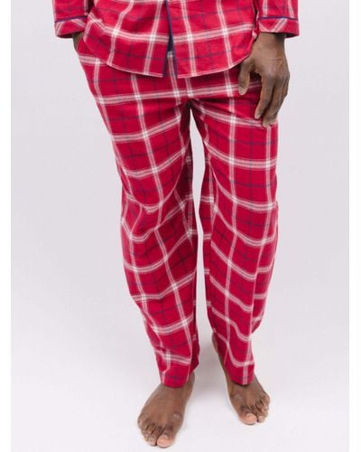 Cyberjammies Noel Check Pyjama Bottoms - Red