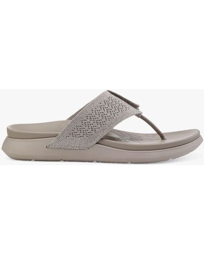 Hotter Kelly Adjustable Sandals - Grey