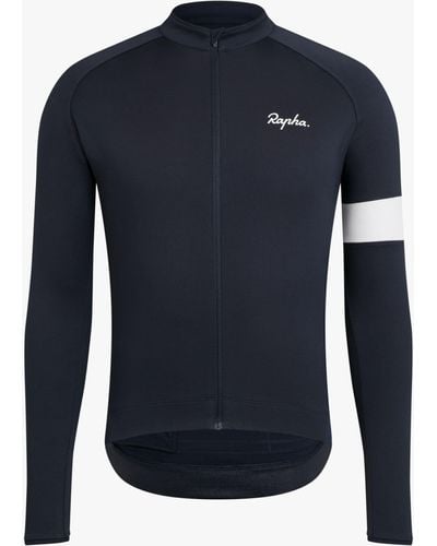 Rapha Core Jersey Long Sleeve Cycling Top - Blue