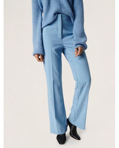 Soaked In Luxury Corrine Stretch Trousers - Blue