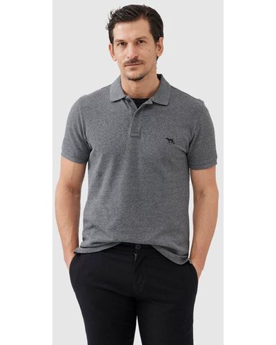 Rodd & Gunn Gunn Cotton Slim Fit Short Sleeve Polo Shirt - Grey