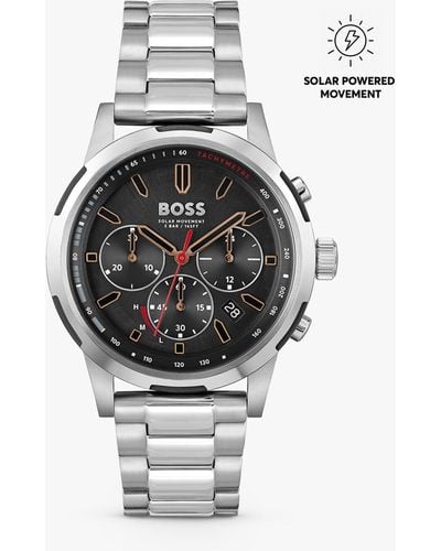 BOSS Boss Solgrade Chronograph Bracelet Strap Watch - White
