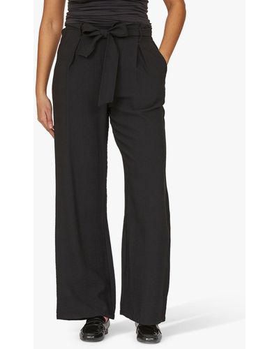 Sisters Point Mena-pa1 Wide Fit Trousers - Black