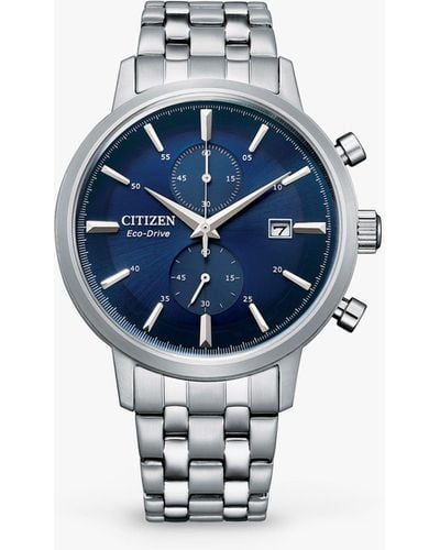 Citizen Ca7068-51l Chronograph Date Bracelet Strap Watch - Blue
