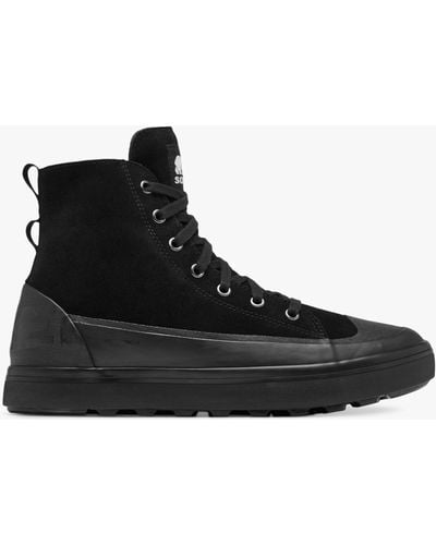 Sorel Cheyanne Metro Ii Waterproof Suede Hiking Boots - Black
