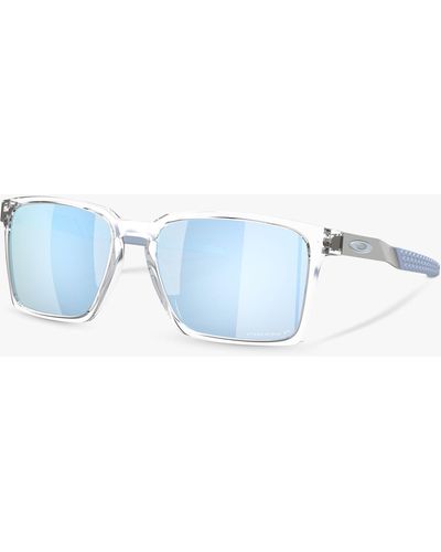 Oakley Oo9483 Polarised Rectangular Sunglasses - Blue
