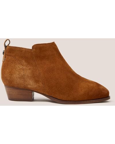 White Stuff Wide Fit Ankle Boots - Brown