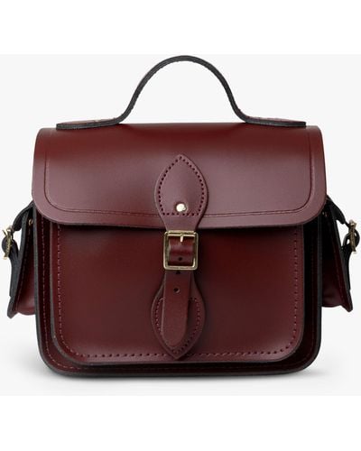 Cambridge Satchel Company The Traveller Leather Bag - Purple