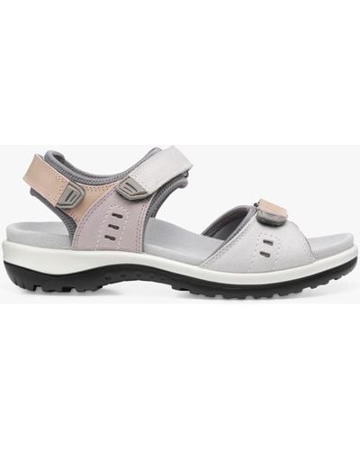 Hotter Walk Ii Nubuck Lightweight Walking Sandals - White