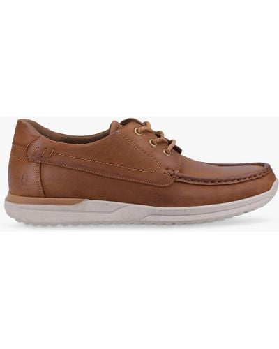 Hush Puppies Howard Leather Lace Up Shoes - Brown