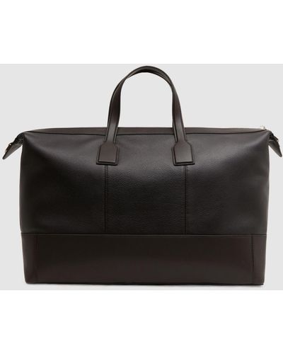 Reiss Carter Leather Hodall Bag - Black