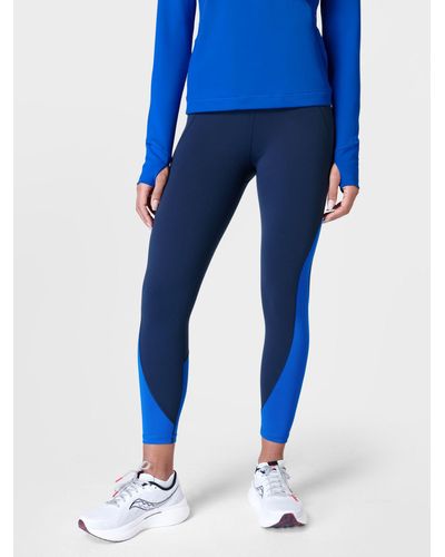 Sweaty Betty Power 7/8 Workout Colour Curve Leggings - Blue
