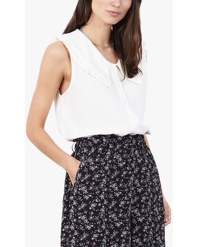 Lolly's Laundry Carly Sleeveless Blouse - White