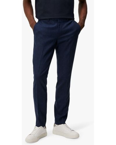 J.Lindeberg Grant Super Linen Trousers - Blue