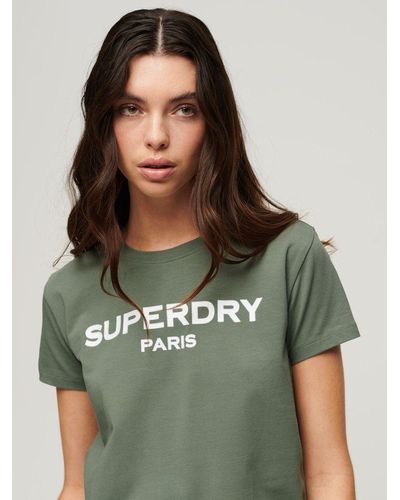 Superdry Sport Luxe Graphic T-shirt - Grey