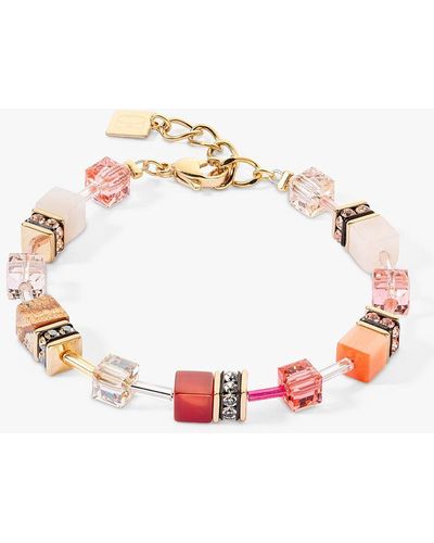 COEUR DE LION Cube Bead Bracelet - Pink