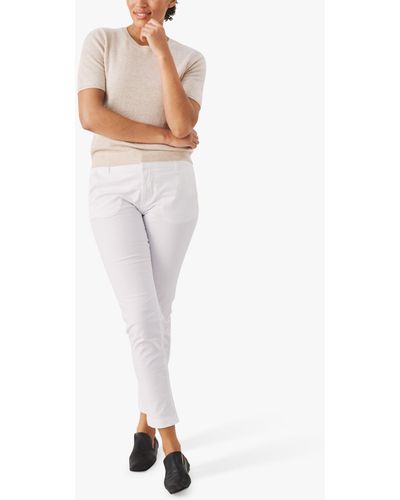 Part Two Soffys Skinny Cropped Trousers - White