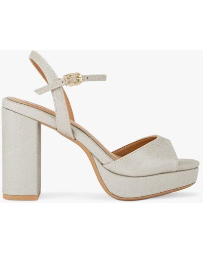 KG by Kurt Geiger Florence Platform Heel Sandals - White