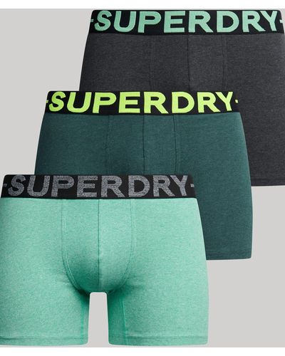 Superdry Organic Cotton Blend Boxers - Green