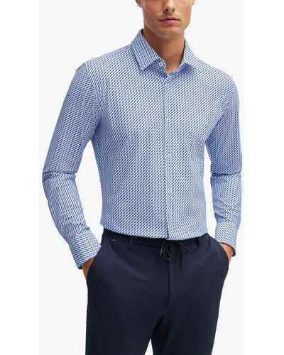 BOSS Boss Slim Fit Shirt - Blue