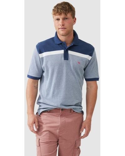 Rodd & Gunn Whitby Regular Cotton Short Sleeve Polo Shirt - Blue