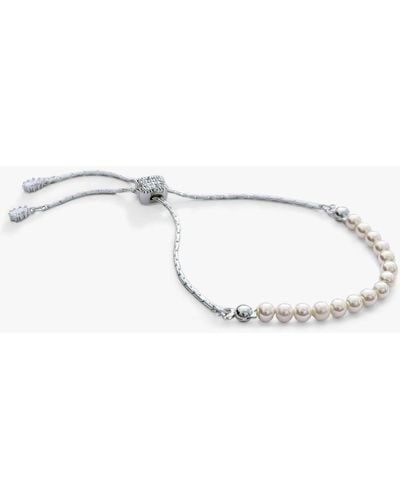 Ivory & Co. Carlisle Faux Pearl Beaded Bracelet - White