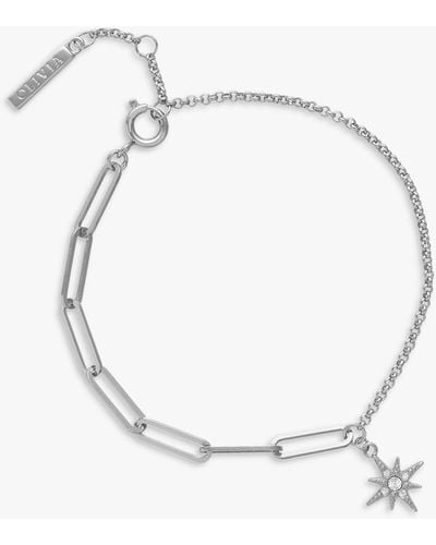 Olivia Burton Celestial North Star Mismatch Chain Bracelet - Metallic