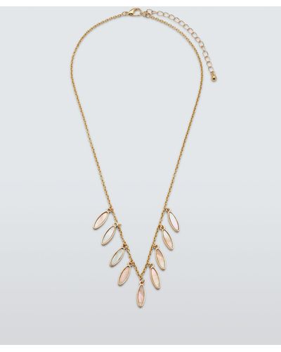 John Lewis Shell Droplets Chain Necklace - Multicolour