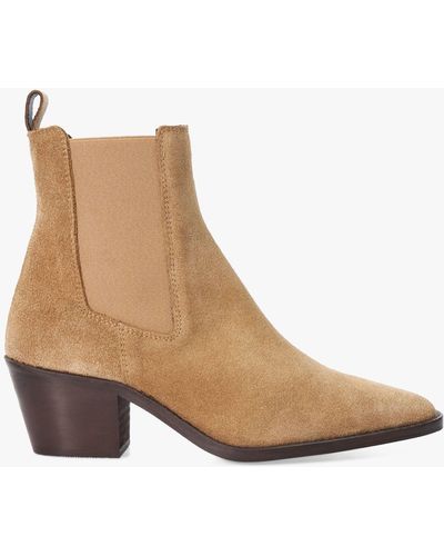 Dune Pexas Suede Chelsea Boots - Natural