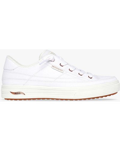 Skechers Arch Fit Arcade Meet Ya There Trainers - White