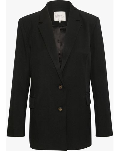 My Essential Wardrobe Disa Notch Lapel Blazer - Black