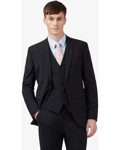 Ted Baker Panama Wool Blend Suit Jacket - Black