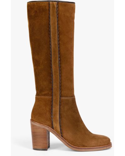 Penelope Chilvers Lucia Suede Knee High Boots - Brown