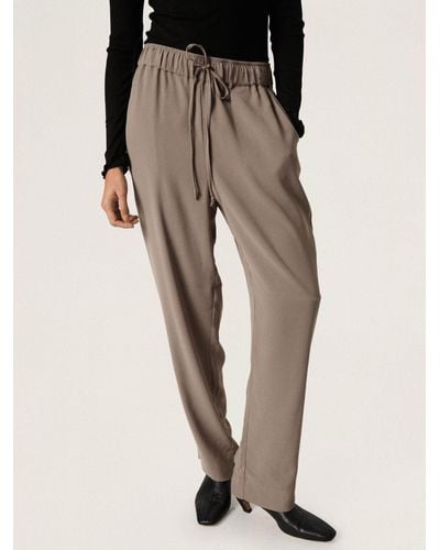 Soaked In Luxury Shirley Plain Tailored Trousers - Natural